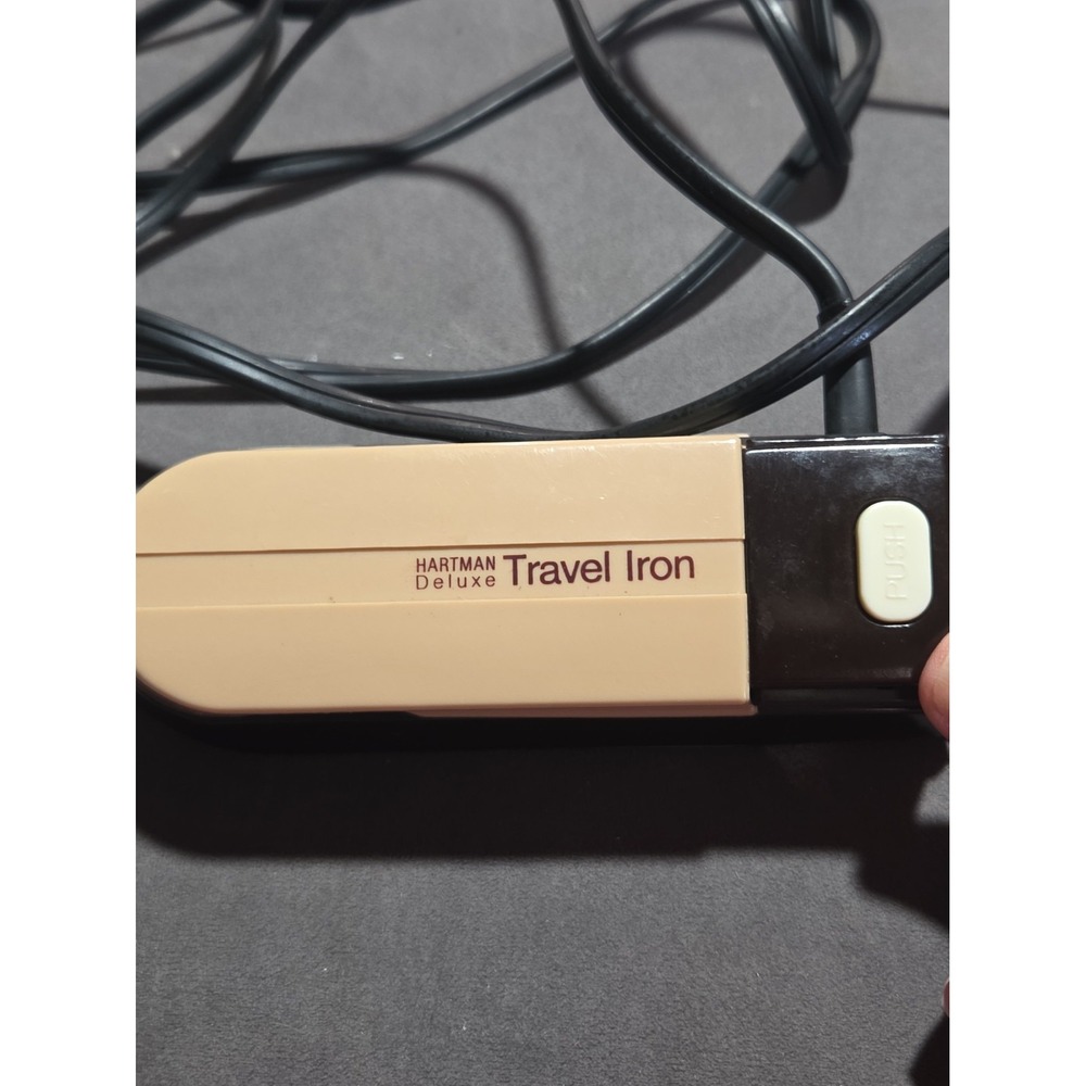 Vintage Hartman TI-1 Travel Iron Dual Voltage 120V 240V Tested Working